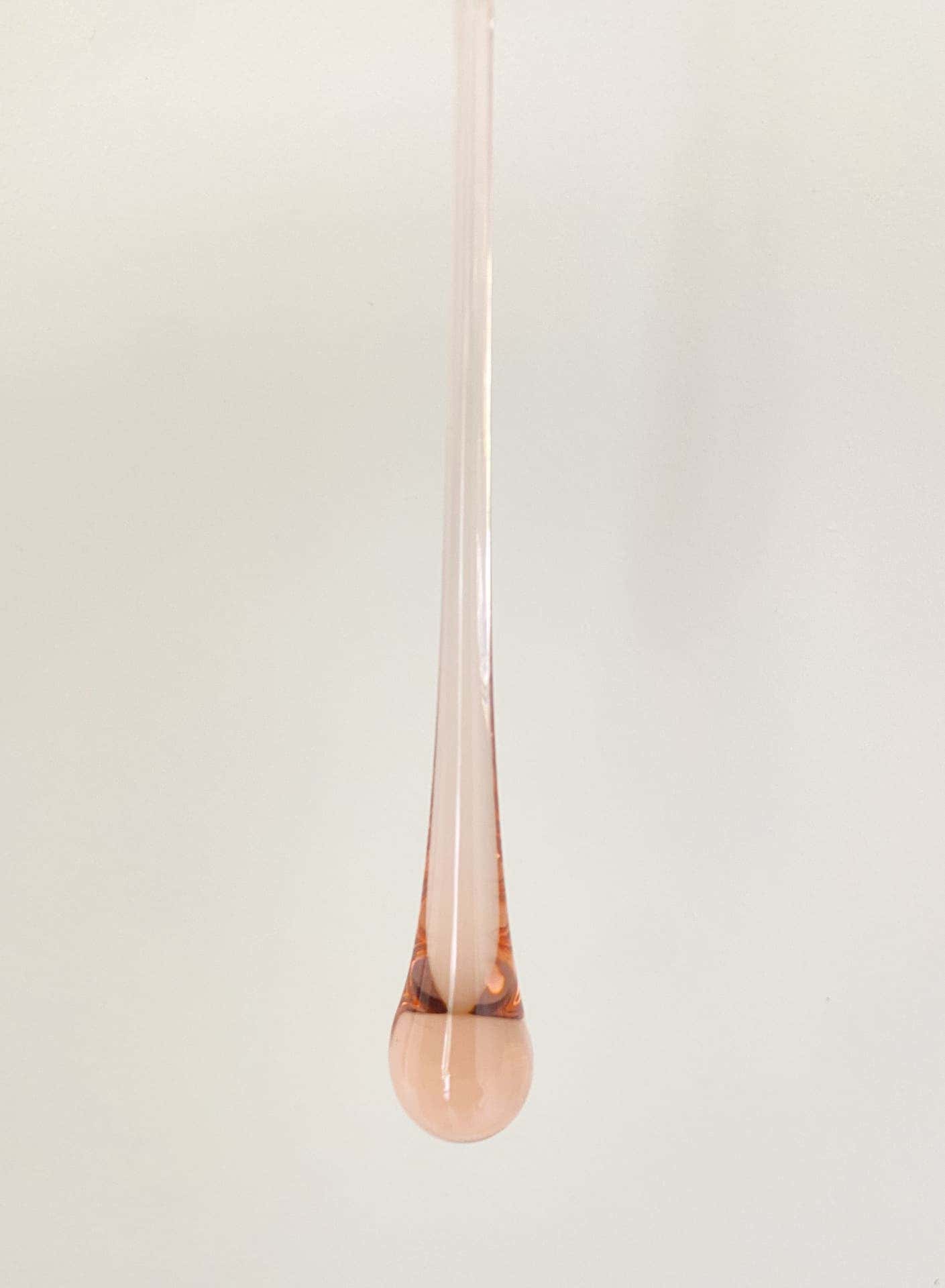 Vintage – Murano Teardrops Chandelier – 70s – Pink prisms