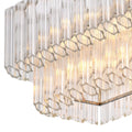 Vittoria Modern Chandeliers (Nickel Finish/Clear Glass) 