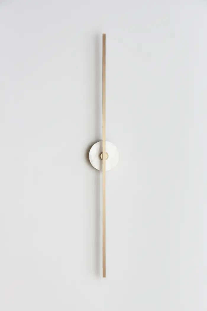 Long Wall Sconce With Alabaster