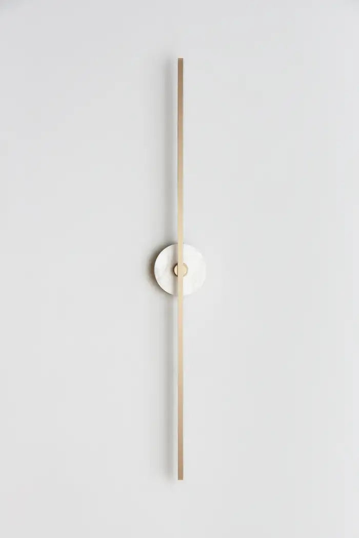 Long Wall Sconce With Alabaster