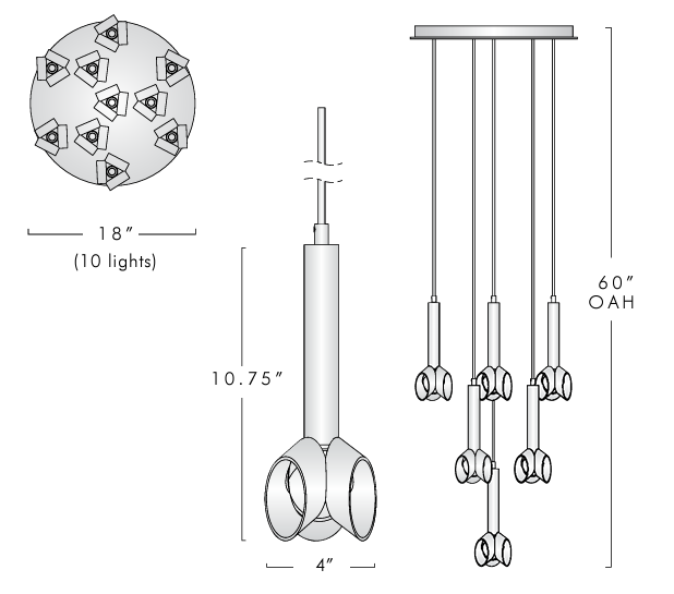 Cantenac Circular Chandelier