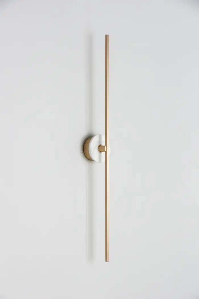 Long Wall Sconce With Alabaster