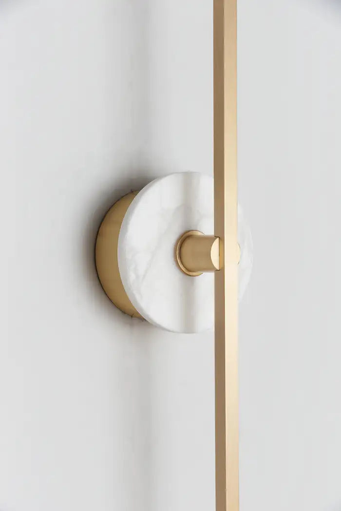 Long Wall Sconce With Alabaster