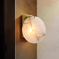 Alabaster Round Wall Sconce