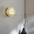 Alabaster Round Wall Sconce Lighting