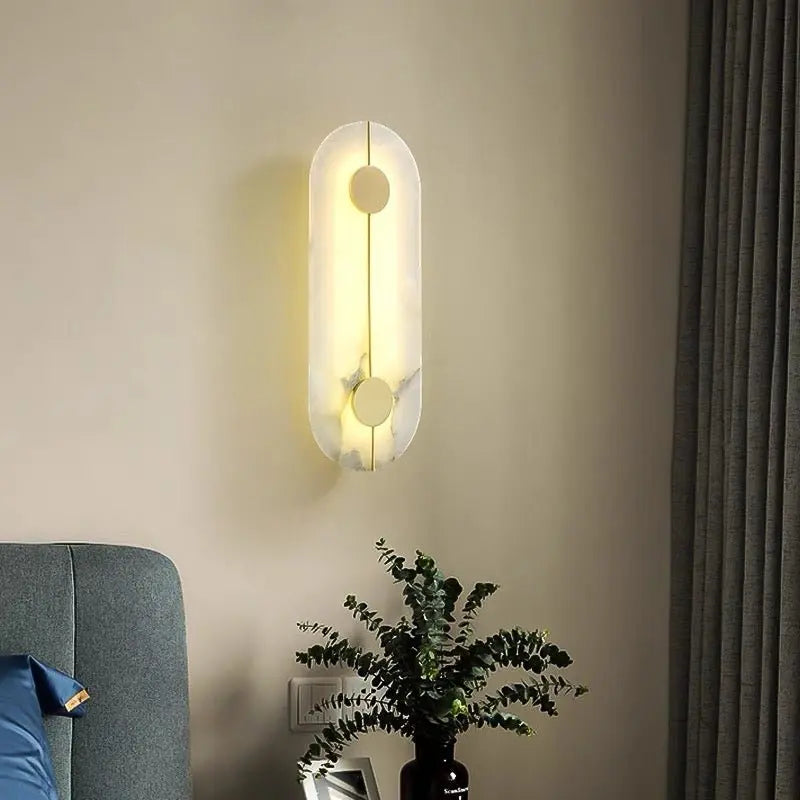 Alabaster Wall Sconce For Bedroom