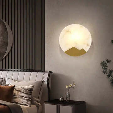 Alabaster Wall Sconces Lighting For Living Room