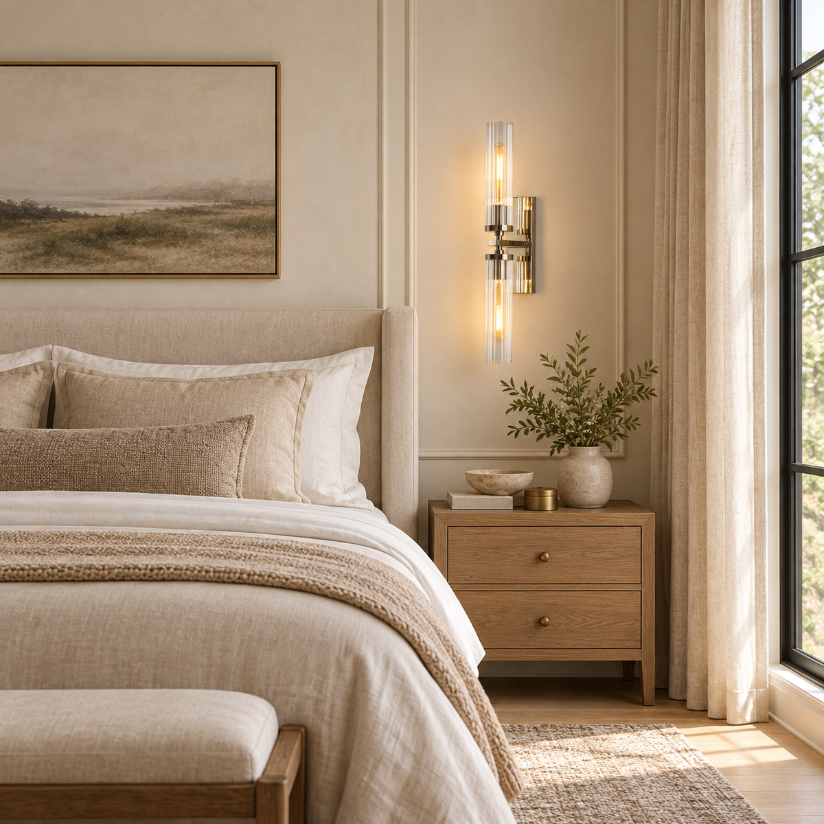 Andreas Double Sconce 5"