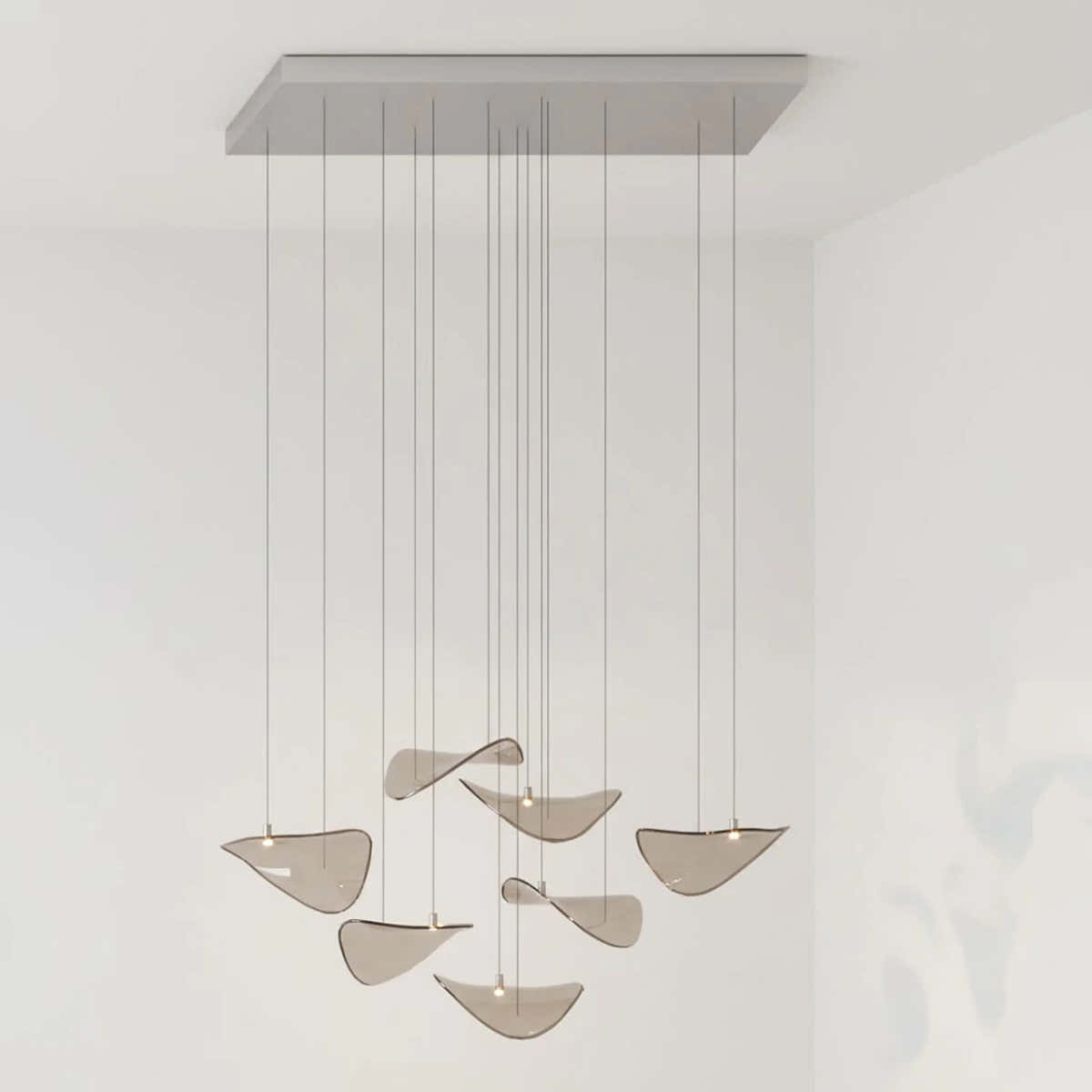 Wave Floating Leaf Chandelier