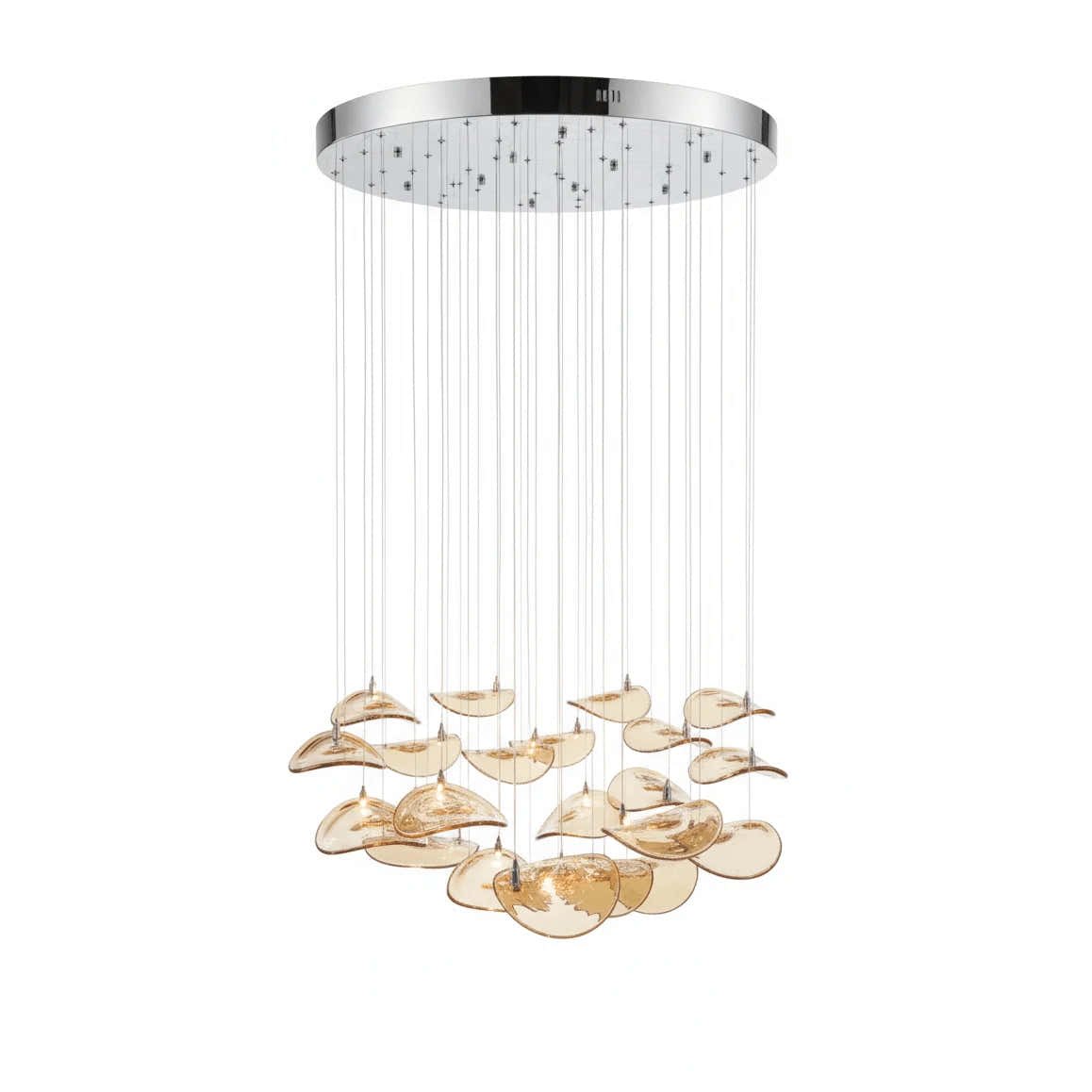 Wave Floating Leaf Chandelier