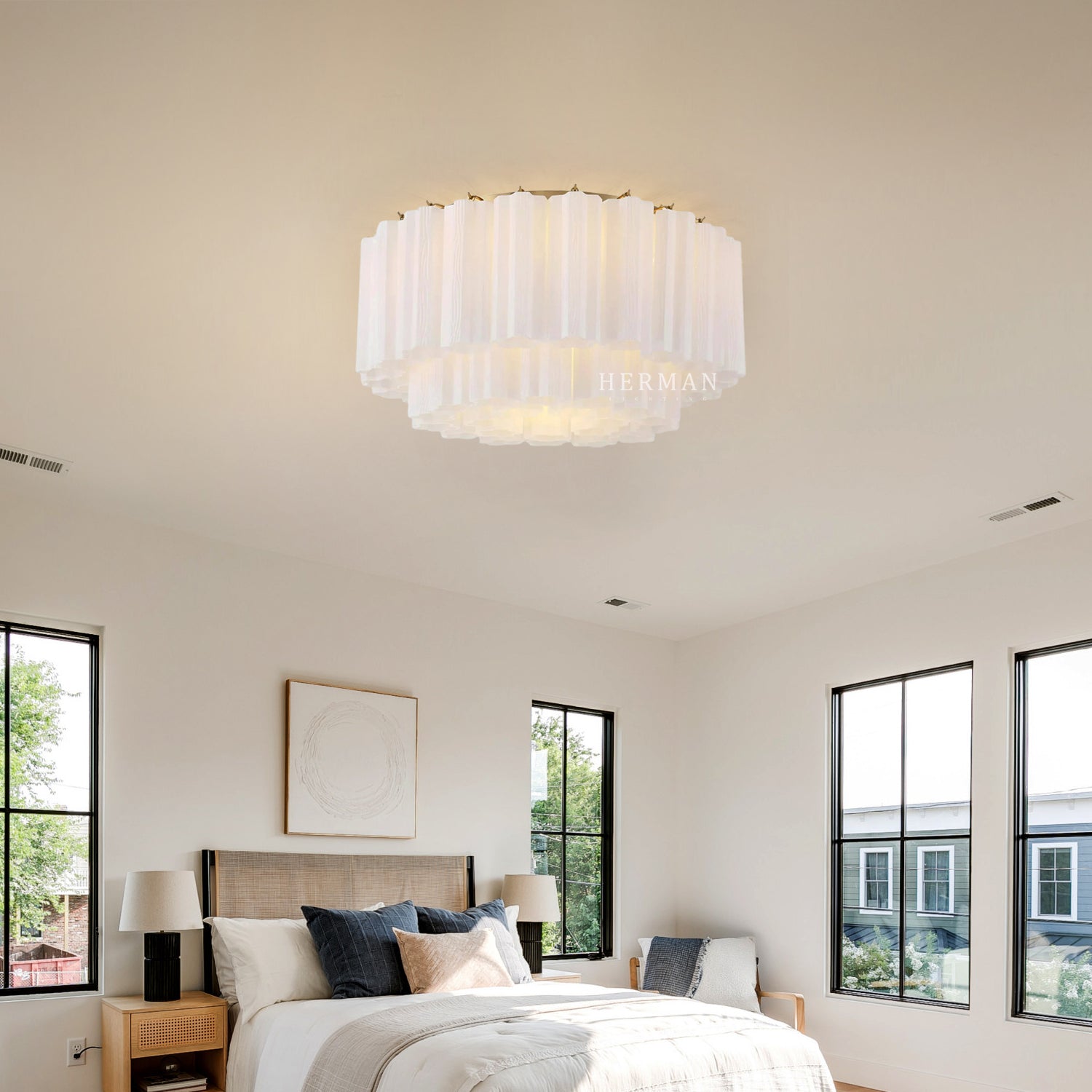 Addis Murano Glass Flushmount 22"/32"