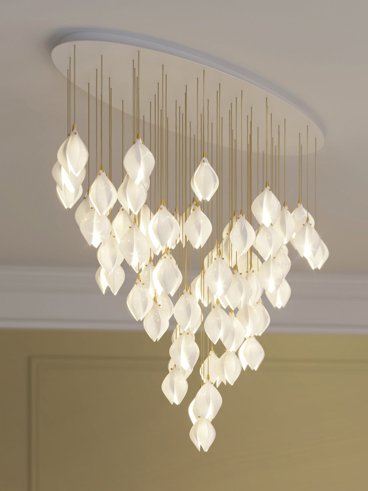 Bloom Porcelain Petals Pendant Light