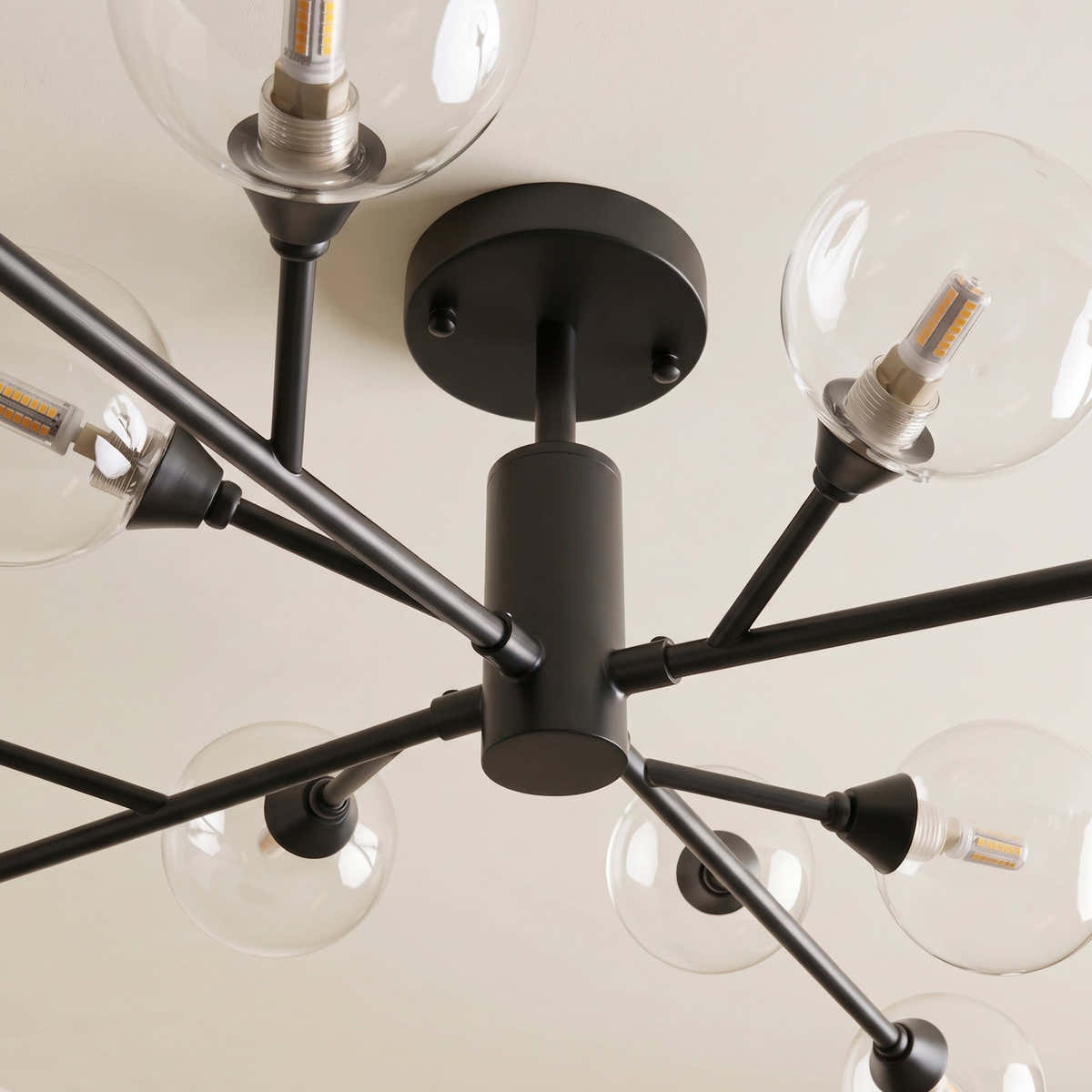 Apollo Glass Flush Mount 36" 47"