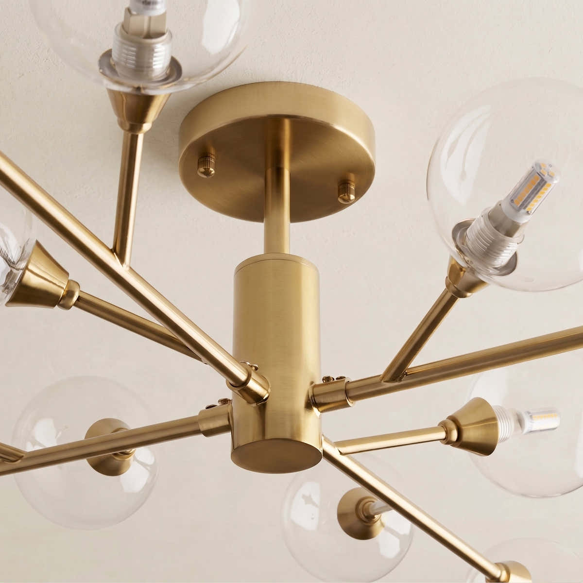 Apollo Glass Flush Mount 36" 47"
