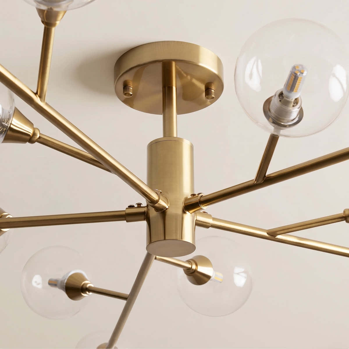 Apollo Glass Flush Mount 36" 47"