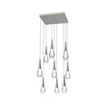 Rain 9-Light Square Chandelier Pendant For Living room Family room Dining Room Bedroom