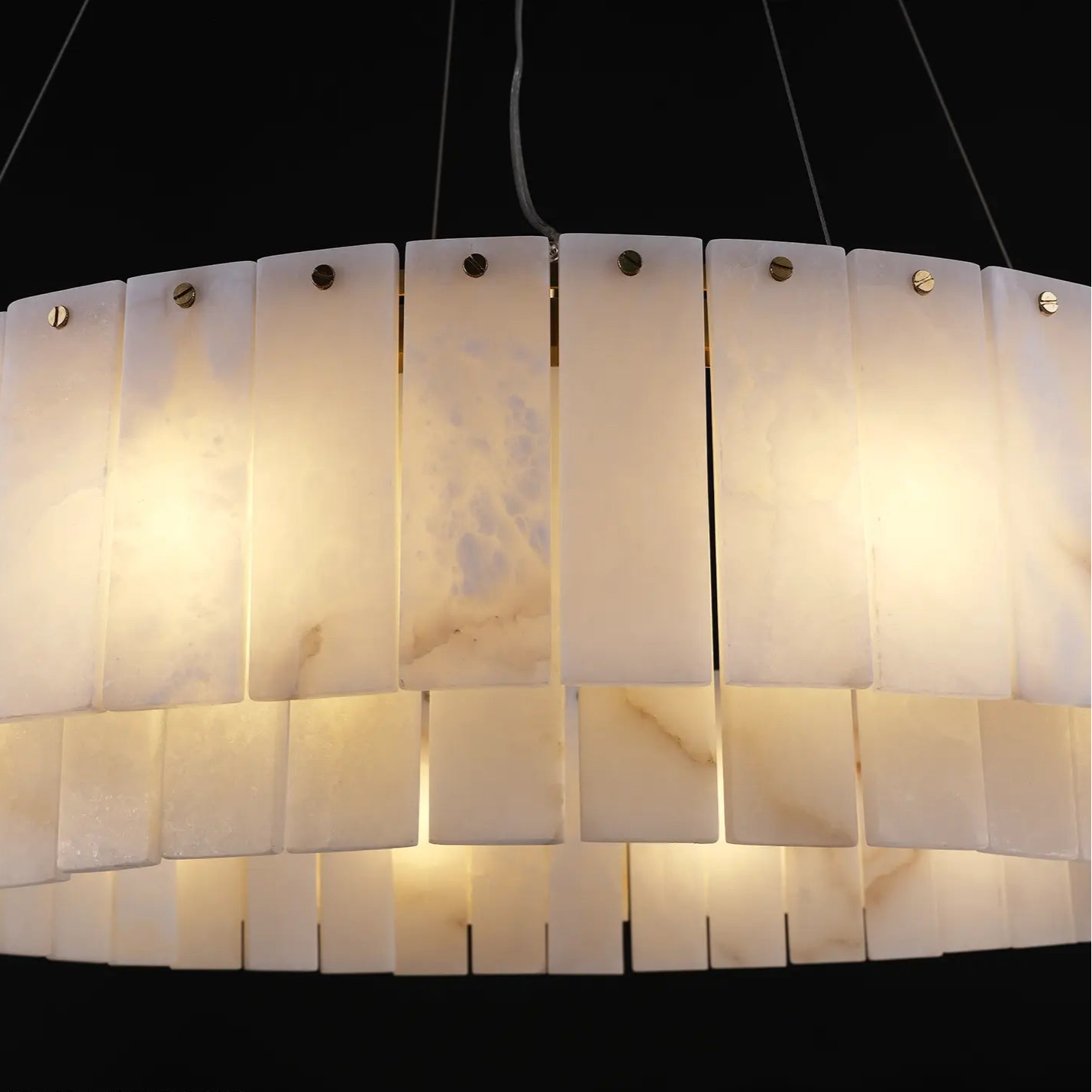 Celine Alabaster Round Chandelier 31" Fast Shipping