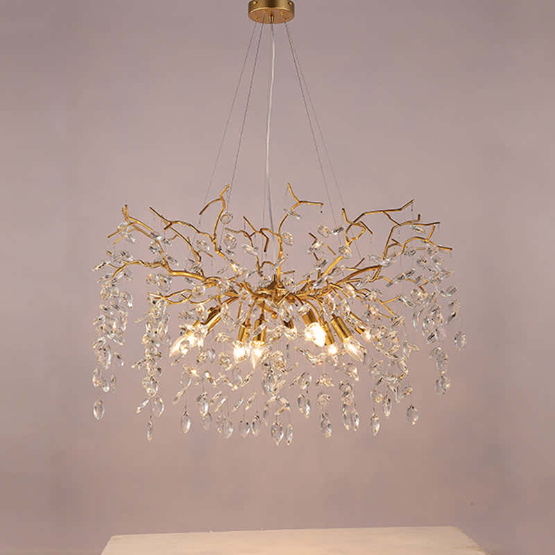 Luxury Branch Ceiling Chandelier for Dining Room 31.5" D
