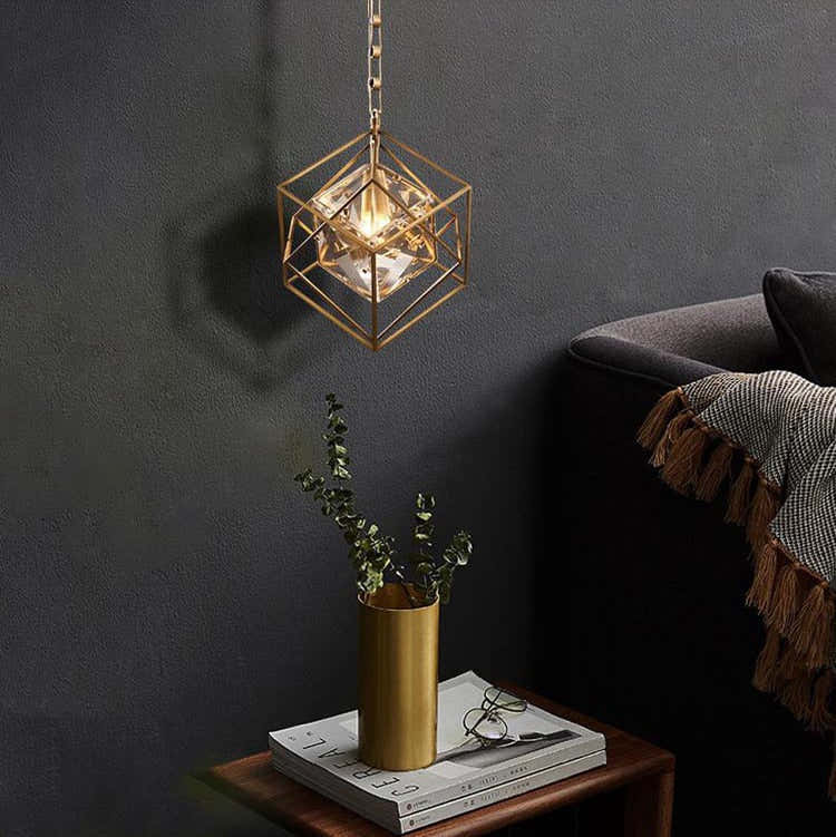 Crystal Diamond Pendant Light