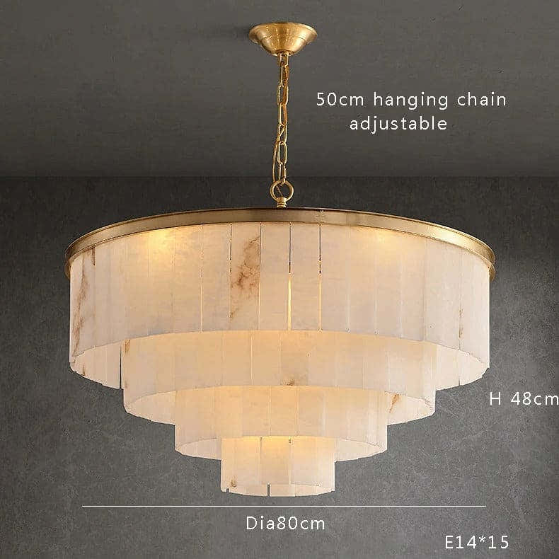 Alabaster 2/3/4/5 Tiered Chandelier