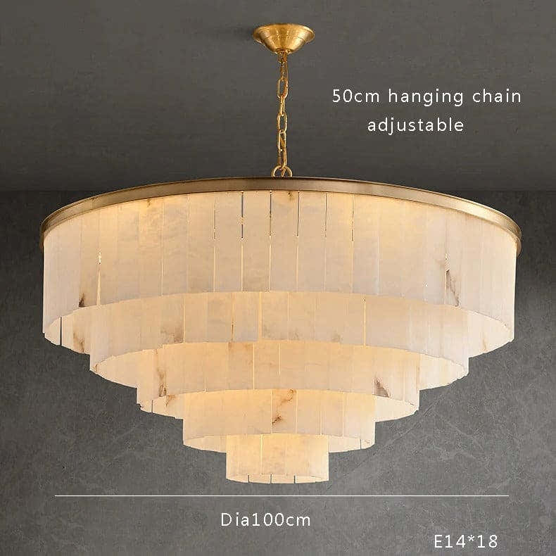 Alabaster 2/3/4/5 Tiered Chandelier