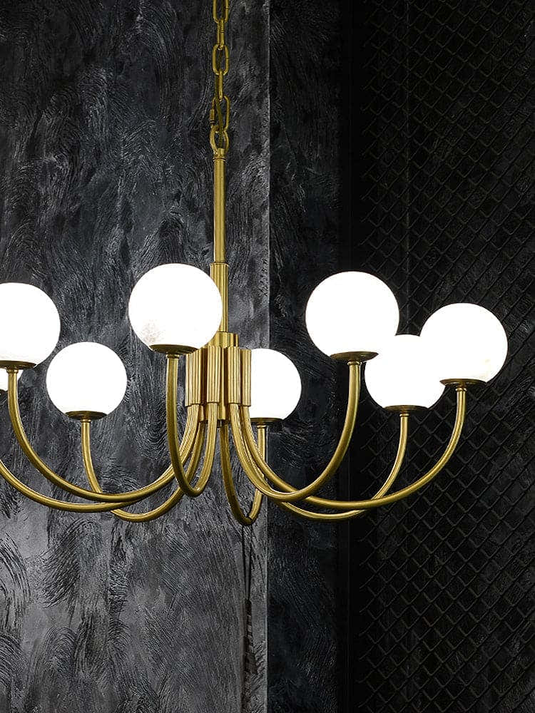 Copper Alabaster Chandelier