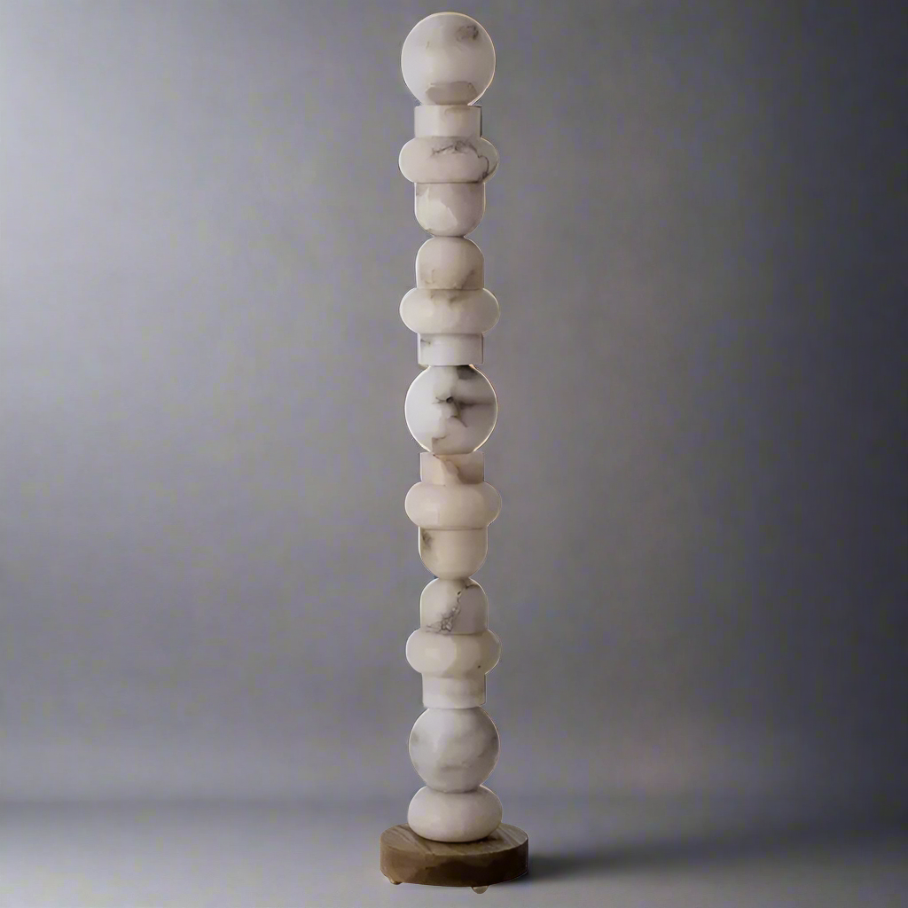 Alabaster Column Floor Lamp