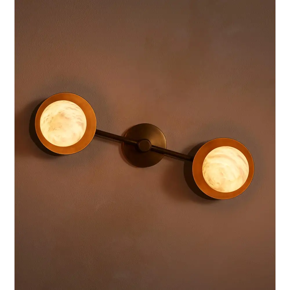 Alabaster Double Wall Sconce