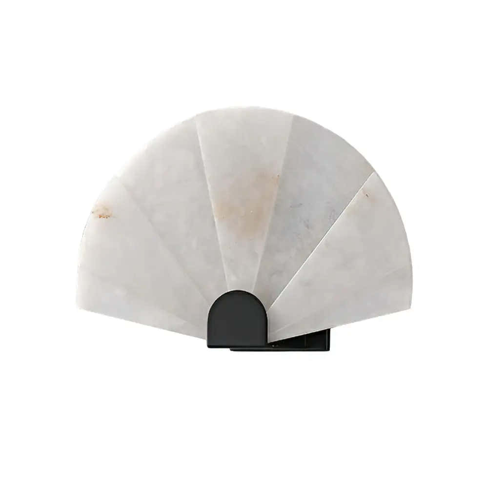 Alabaster Fan Wall Sconces
