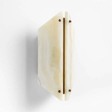 Alabaster Geometric Wall Lamp Onyx