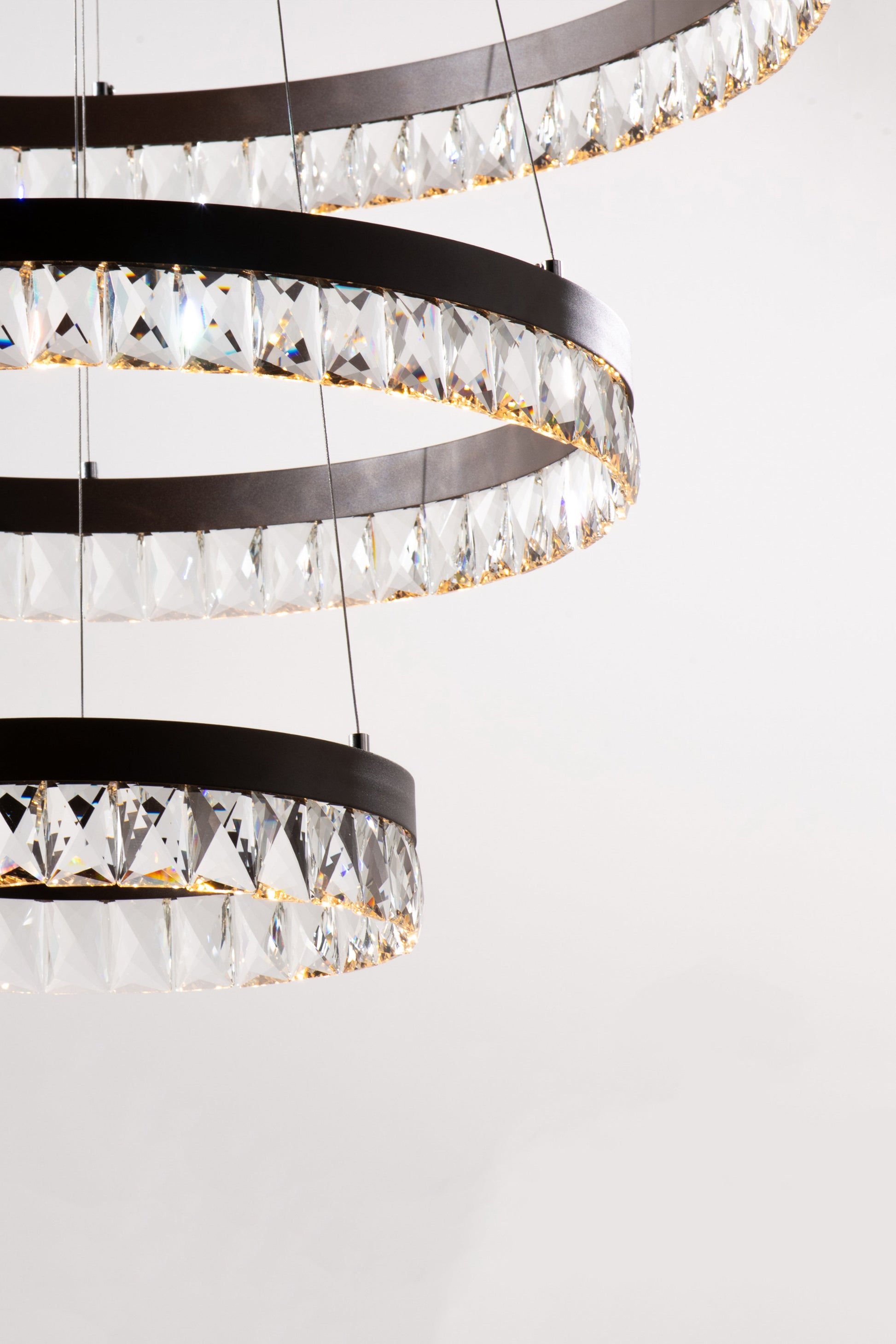 Avia Round Crystal Chandelier