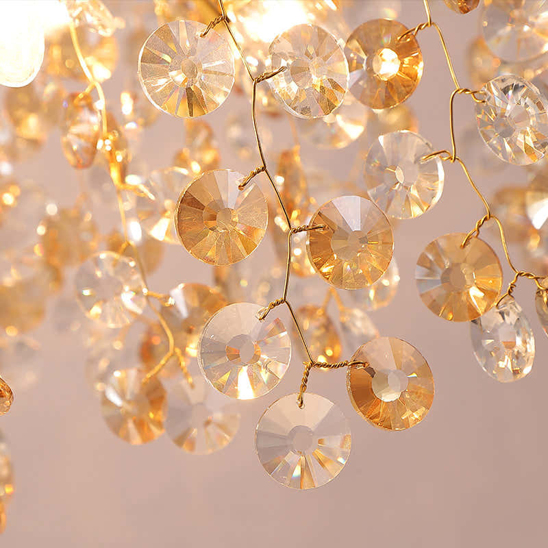 Modern Crystal Branch Chandelier for Foyer Entryway  31.5" D