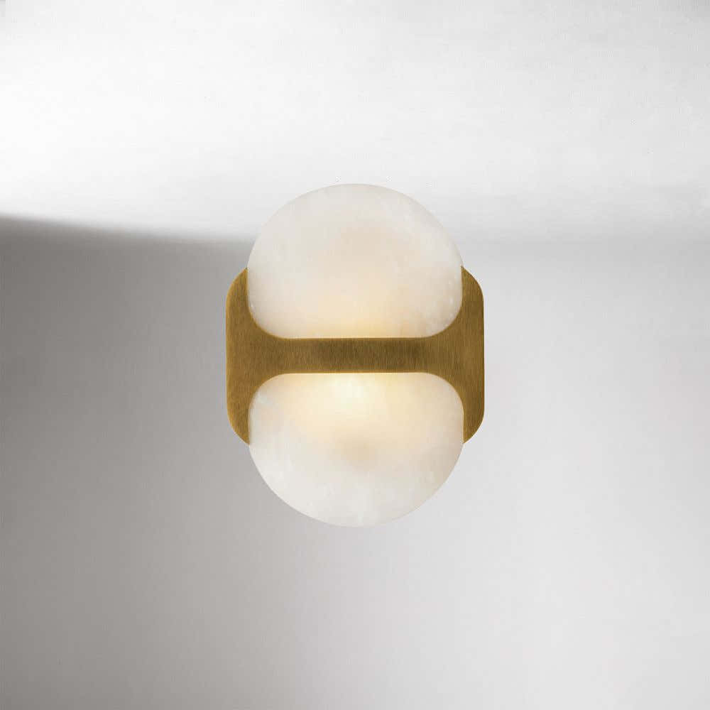 Hopkins Alabaster Sconce 9"–17"