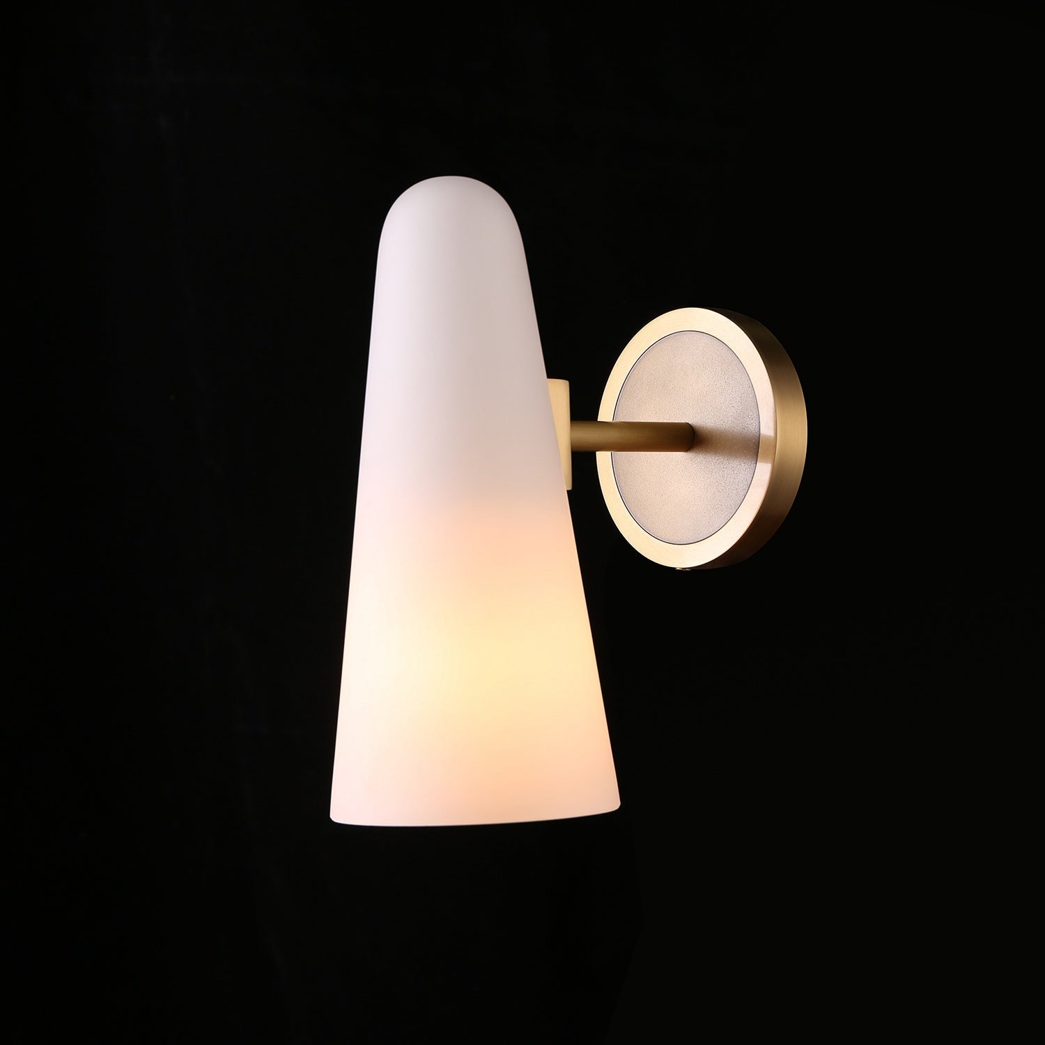 Ola White Ceram Shade Wall Sconce