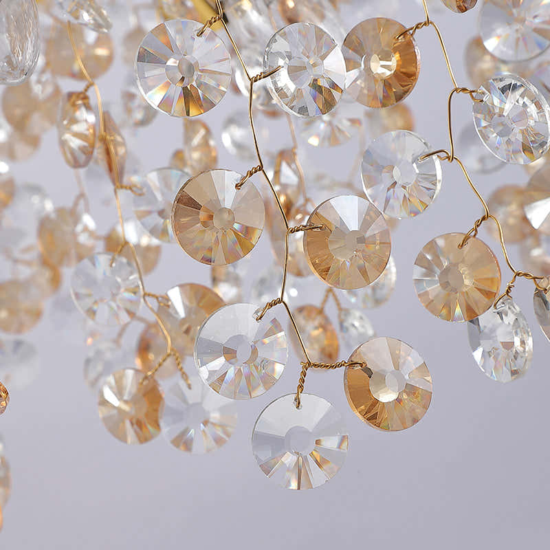 Modern Crystal Branch Chandelier for Foyer Entryway  31.5" D