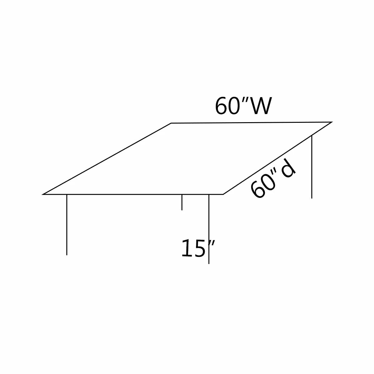 Hand-Forged Metal Rectangle Glass Coffee Table