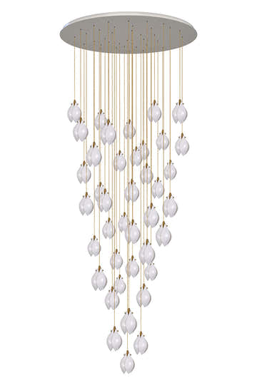 Ceramic LED Cluster Bloom Chandelier