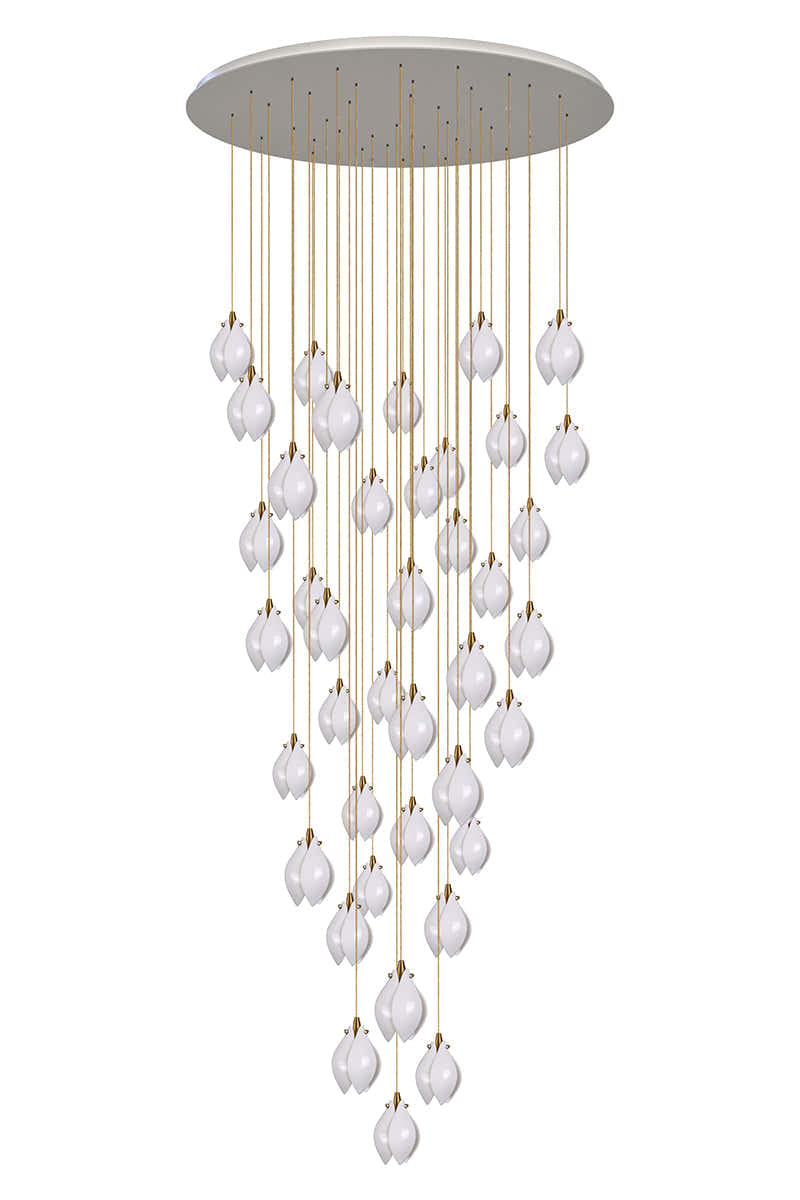 Ceramic LED Cluster Bloom Chandelier
