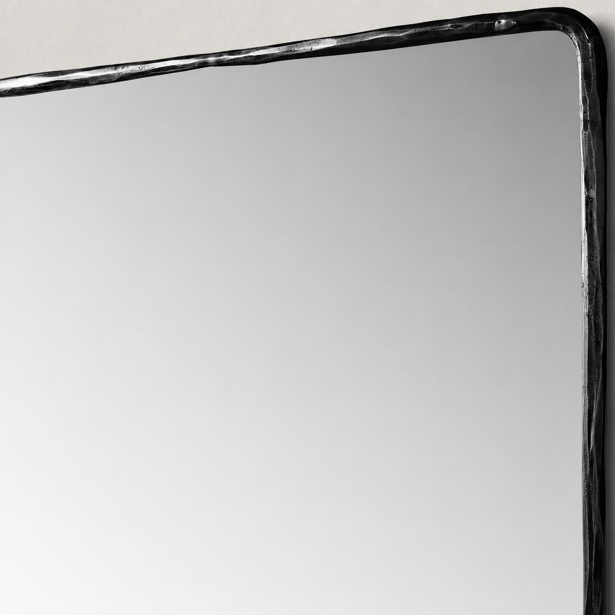 Hand-Forged Metal Mirror