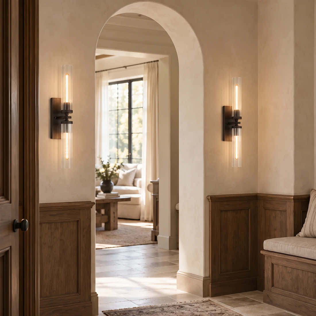 Andreas Double Sconce 5"
