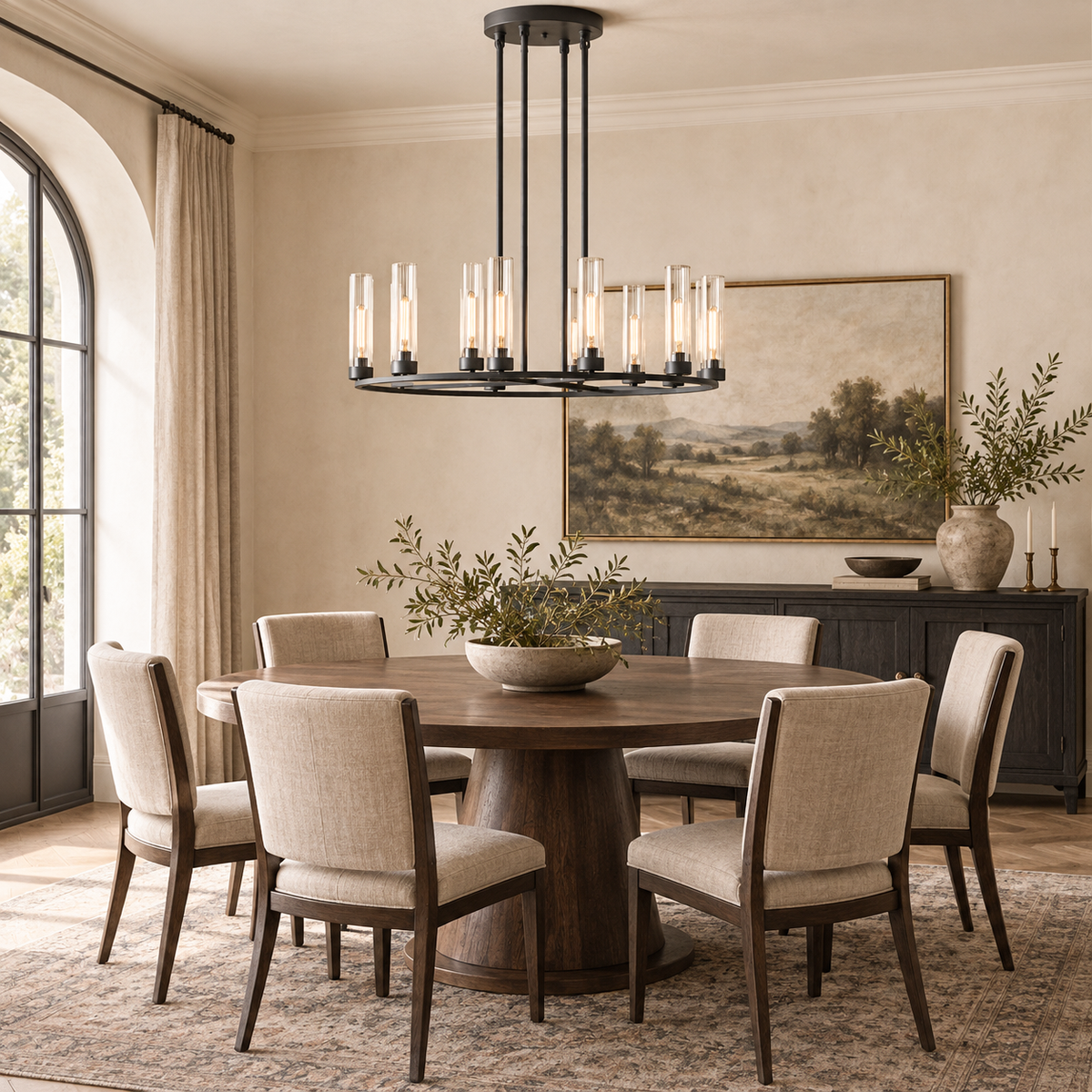 Andreas Round Chandelier 30" 40"D