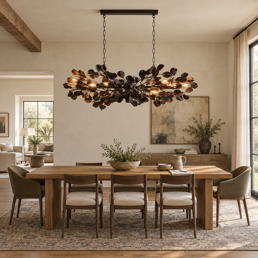 Lunaria Linear Chandelier 54"W