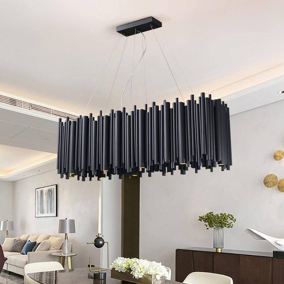 Vigor Rectangle Chandelier, Black