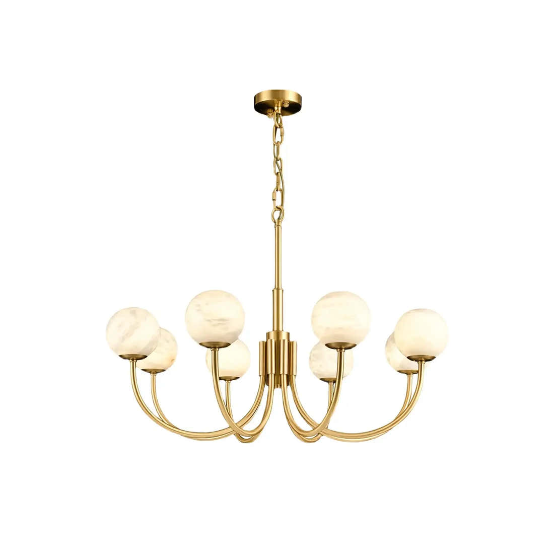 Copper Alabaster Chandelier