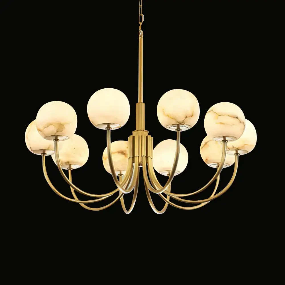 Copper Alabaster Chandelier