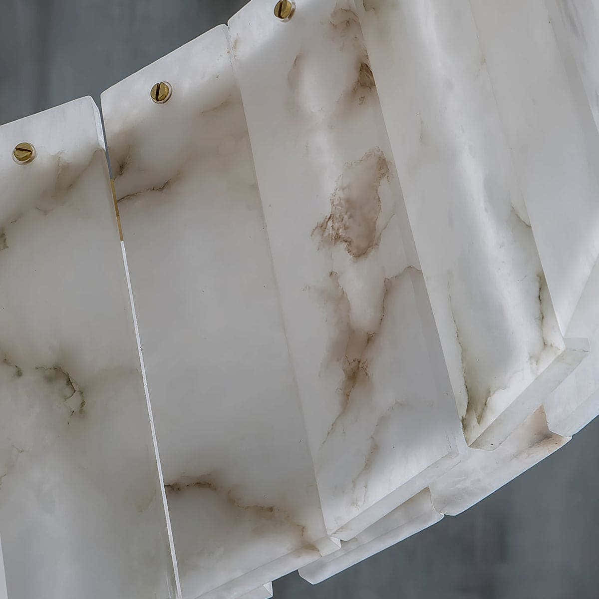 Copper & Alabaster Chandelier