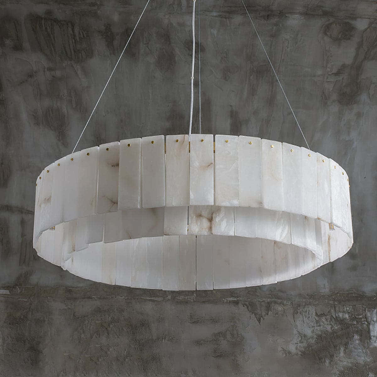 Copper & Alabaster Chandelier