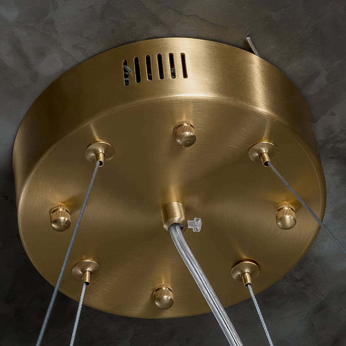 Copper & Alabaster Chandelier