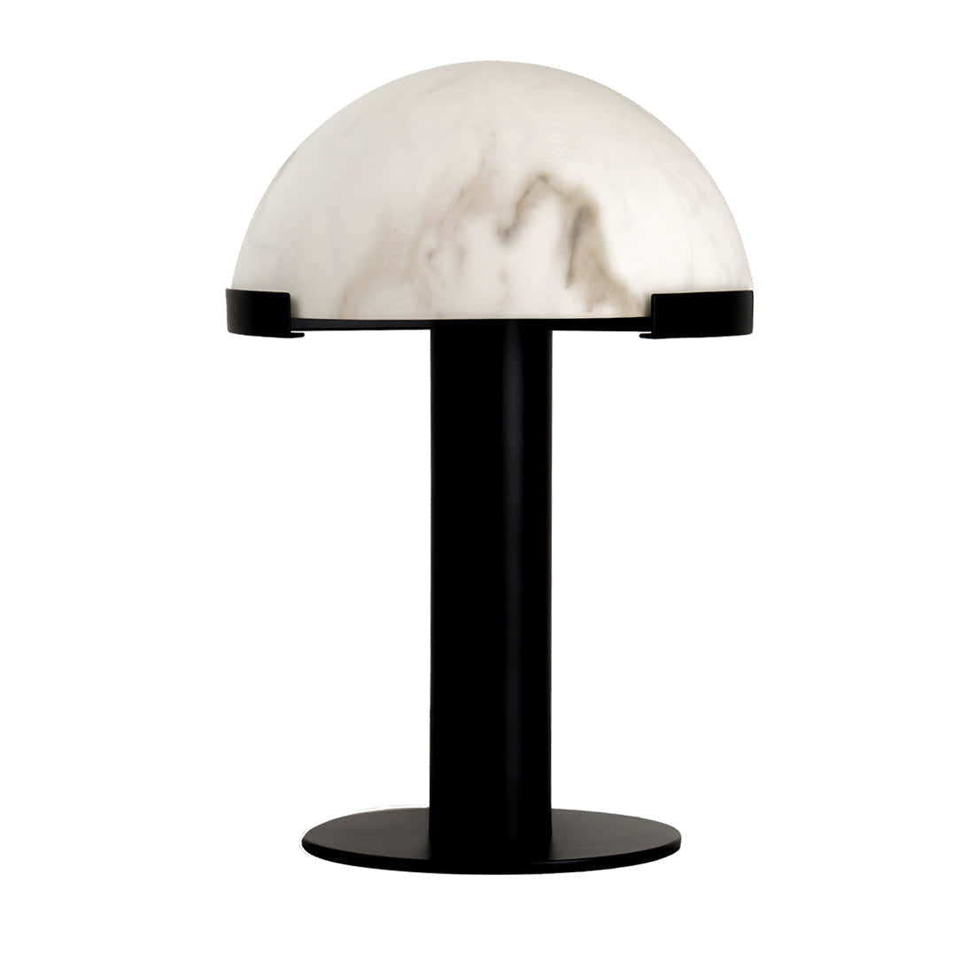 Copper And Alabaster Dome Table Lamp