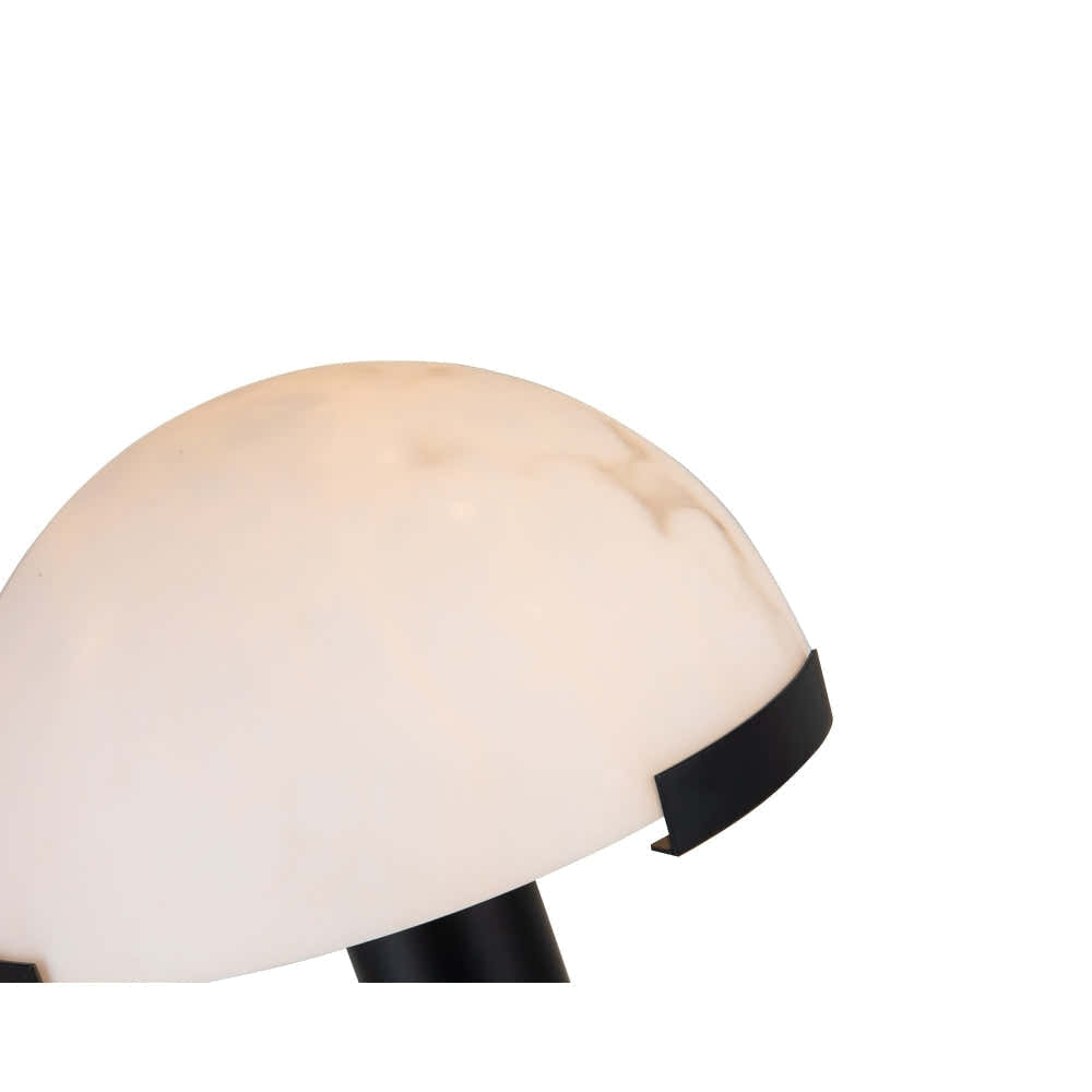 Copper And Alabaster Dome Table Lamp